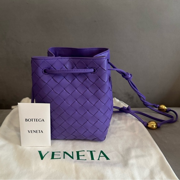 NWT Bottega Veneta Mini Intrecciato Shoulder Bag - Picture 6 of 11